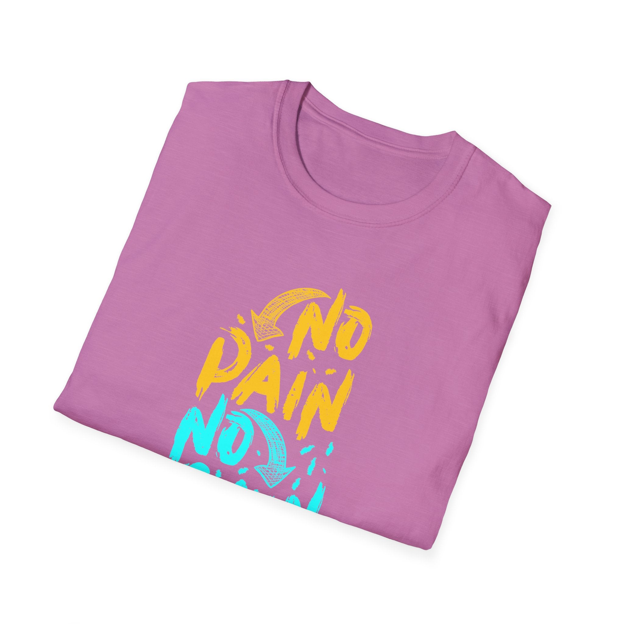 No Pain No Gain Motivational Graphic Tee - Inspire Success - Sinful Threads