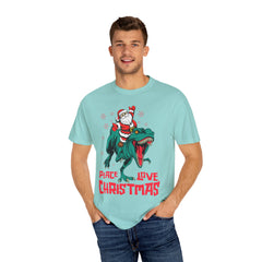 Santa T-Rex Shirt - Funny Dino Christmas Tee - Holiday Gift