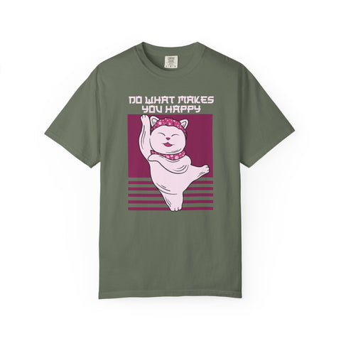 Lucky Cat Shirt - Maneki Neko Tee - Happy Quote Gift