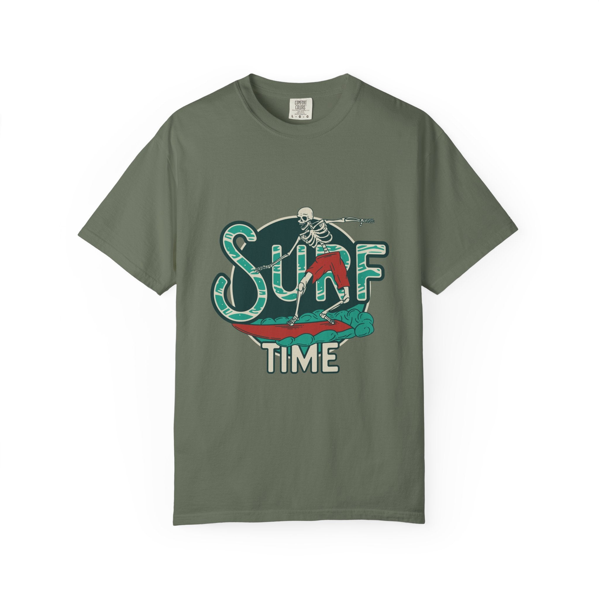 Skeleton Surfer Shirt - Surf Time Tee - Cool Beach Gift - Sinful Threads