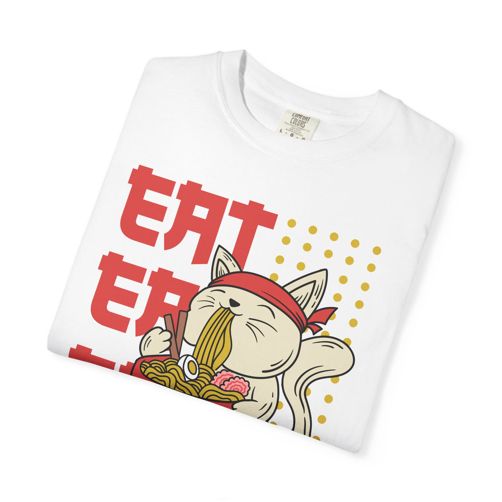 Cat Ramen Shirt - Funny Anime Tee - Japanese Foodie Gift - Sinful Threads