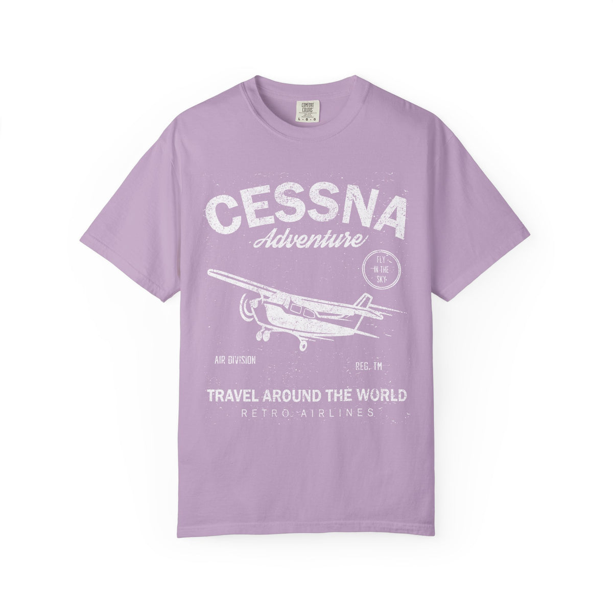 Cessna Adventure Travel Around The World Retro Airlines T-Shirt