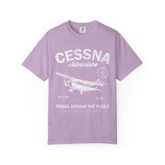 Cessna Adventure Travel Around The World Retro Airlines T-Shirt