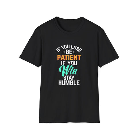 Black t-shirt with motivational quote on a white background