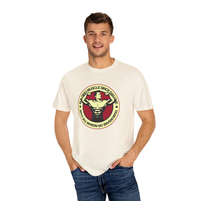 Building Muscle Since Day One T-Shirt - Bodybuilding Tee - Sinful Threads