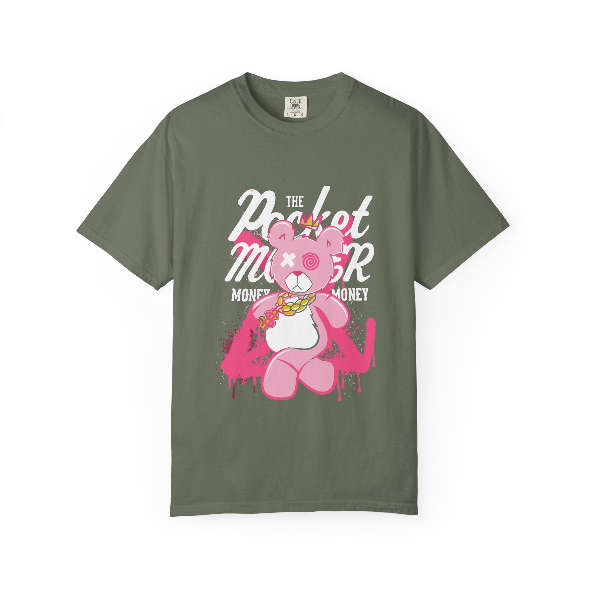 Pink Bear Tee - Urban Streetwear Graphic Design - Sinful Threads