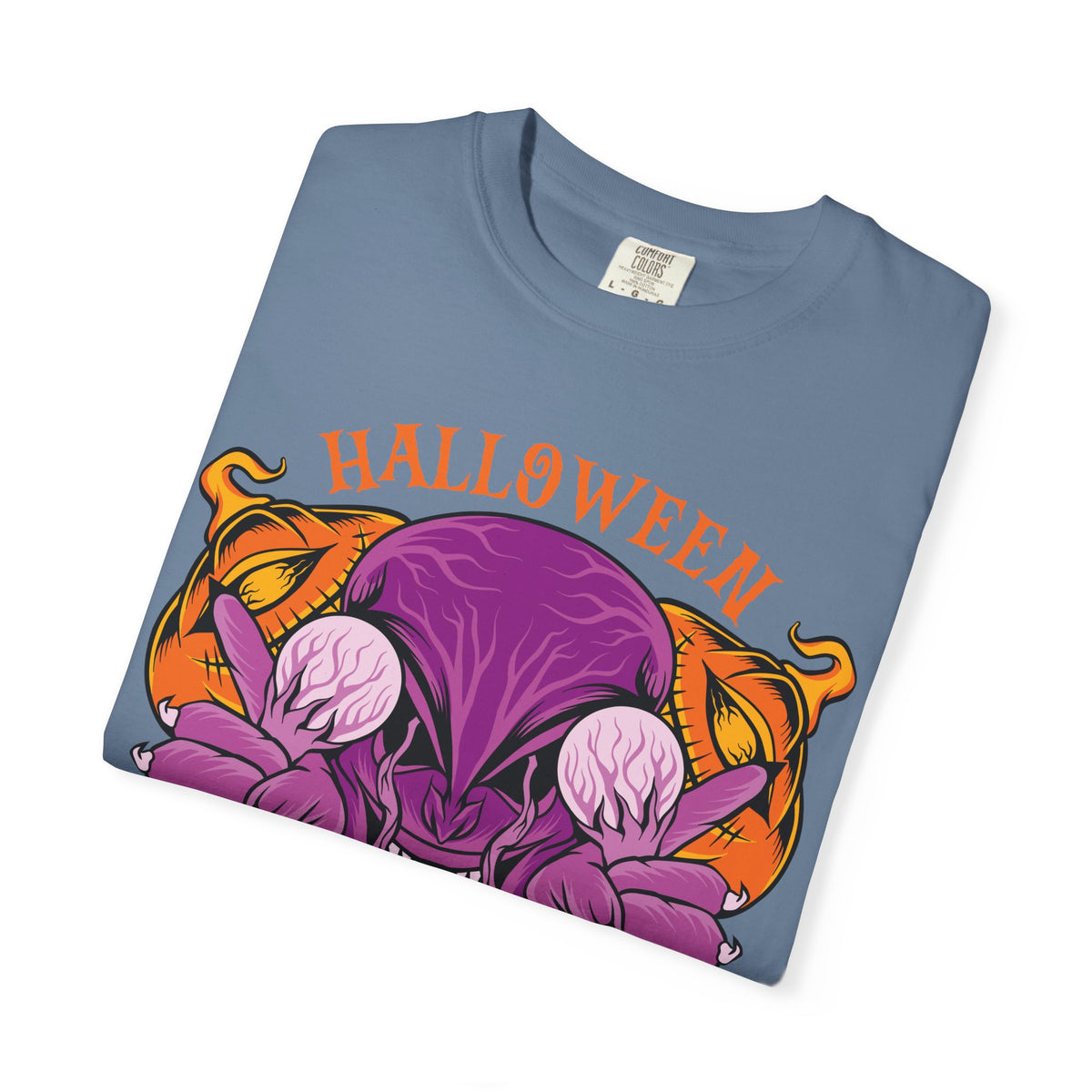 Monster pumpkin shirt - Purple Spooky Tee - Creepy Gift