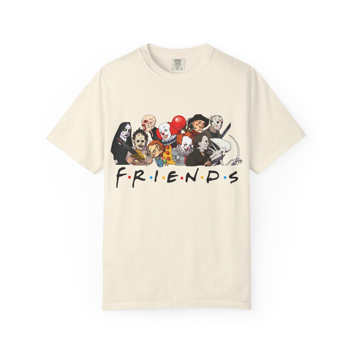 Horror Friends Parody Tee - 80s Villain Mashup Gift Shirt