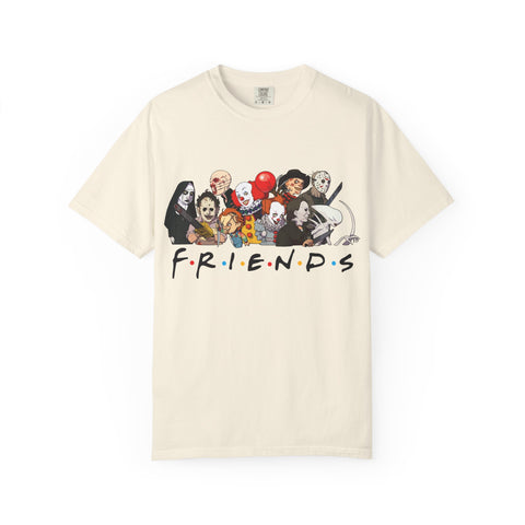 Horror Friends Parody Tee - 80s Villain Mashup Gift Shirt