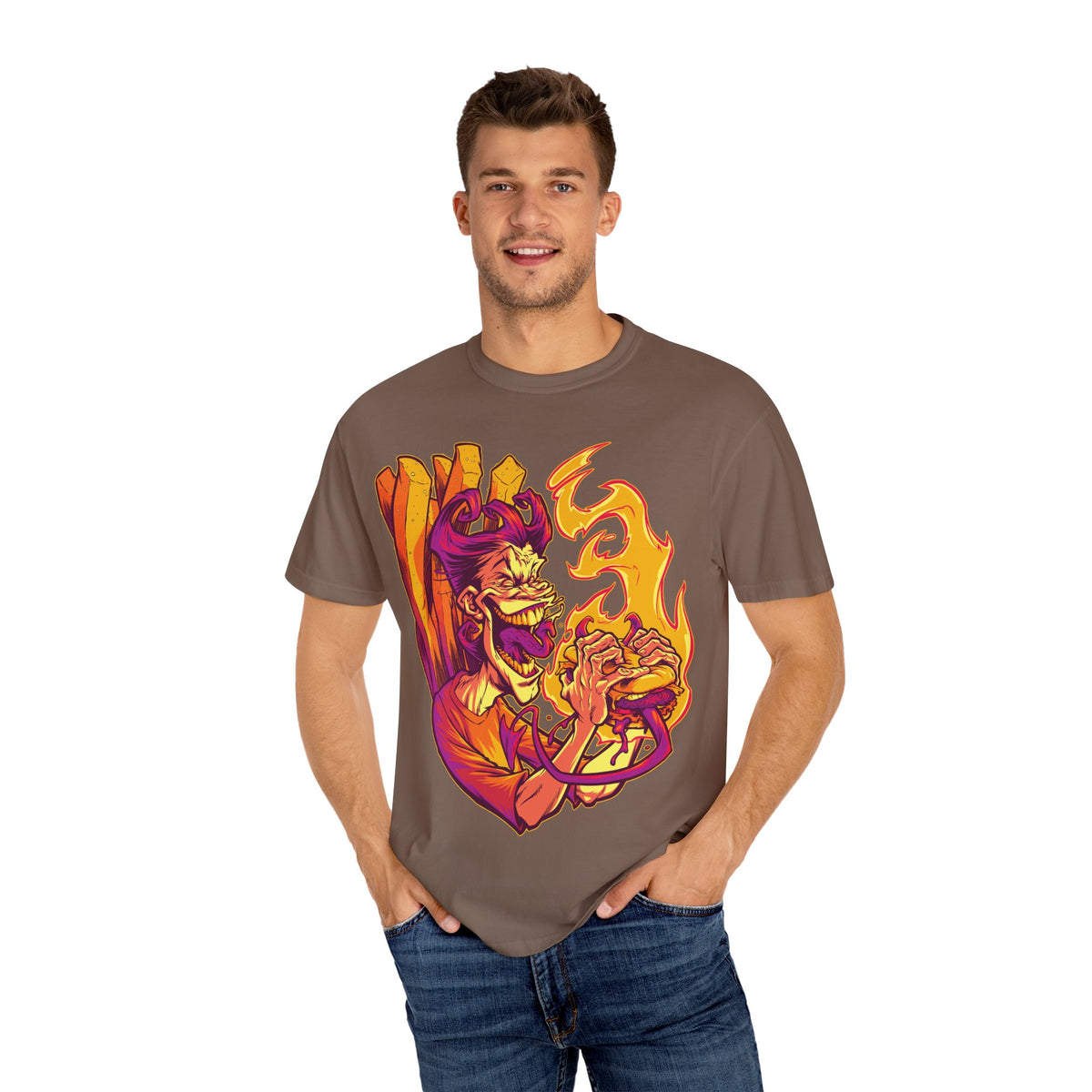 Demon Streetwear Shirt - Dark Urban Tee for Horror Fans