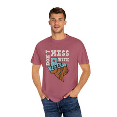 Dont Mess With Texas Map Novelty Design Humor T-Shirt