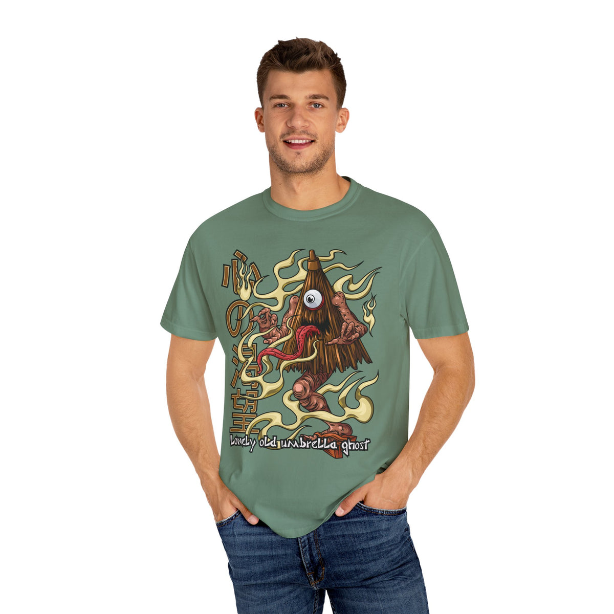 Kasa obake shirt - umbrella ghost tee - japanese yokai