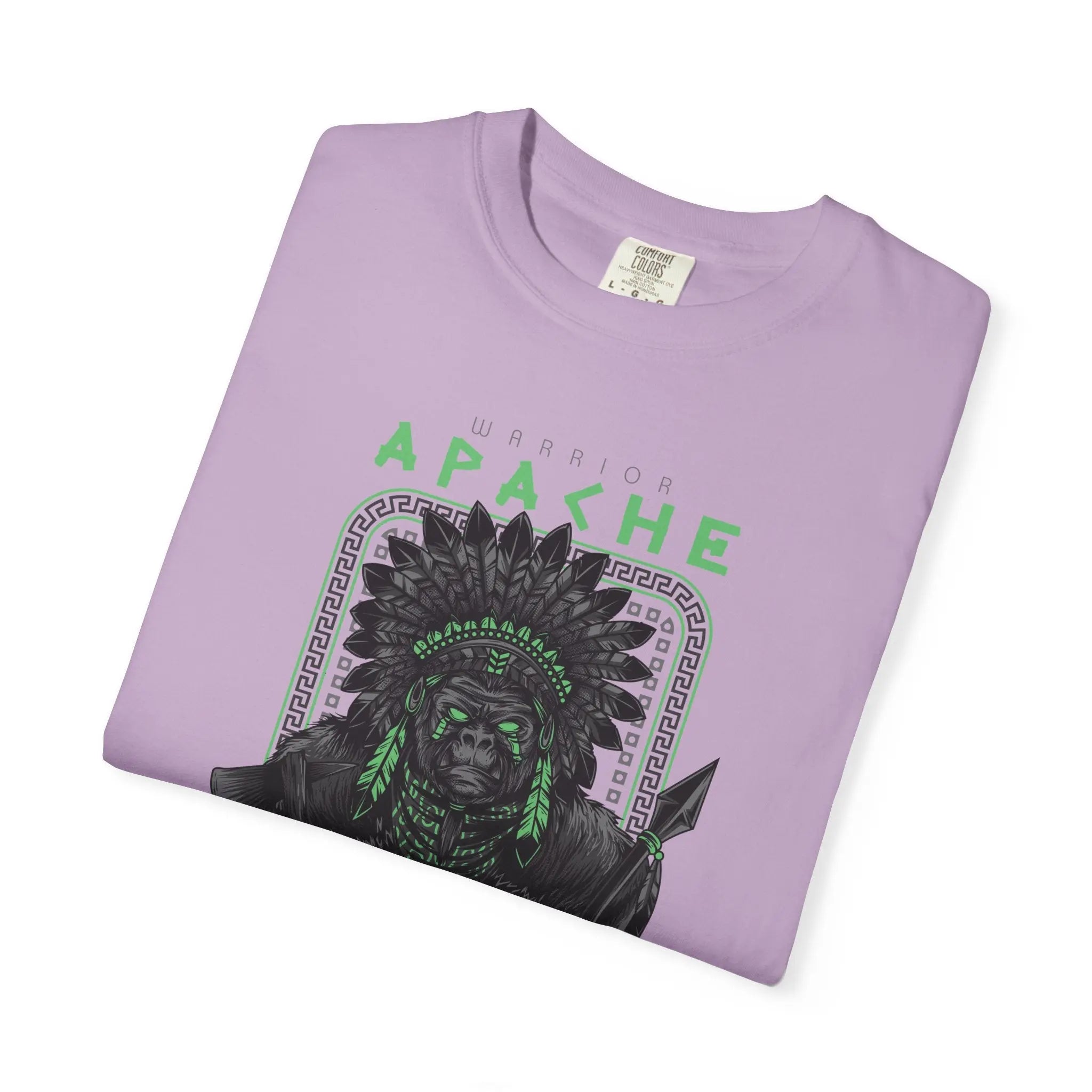 Warrior Apache Unique Graphic Illustration T-Shirt - Sinful Threads