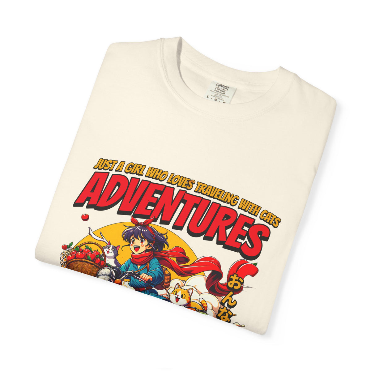 Cat Motorcycle Tee - Anime Adventure Top - Perfect Gift