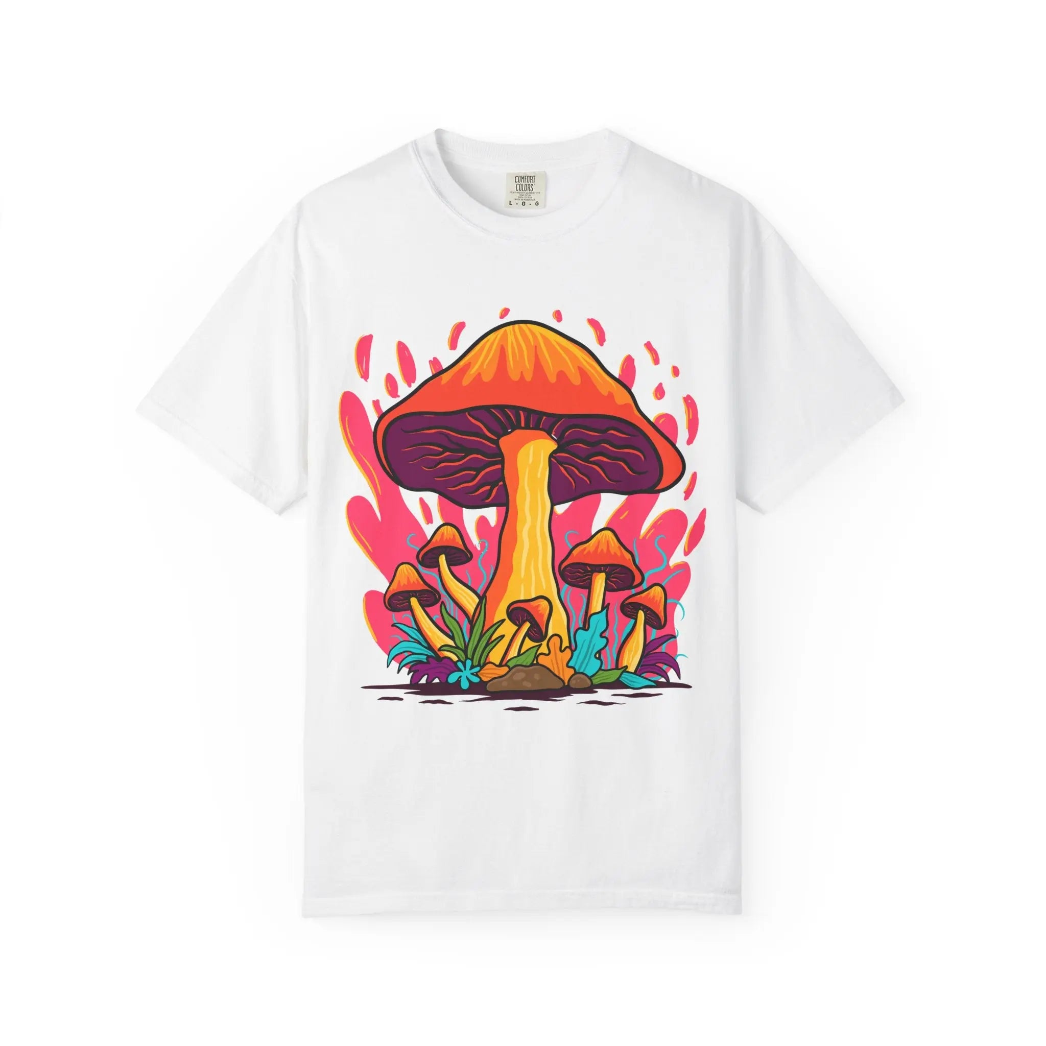 Groovy Mushroom Tee - Colorful Forest Fungi Art Gift - Sinful Threads