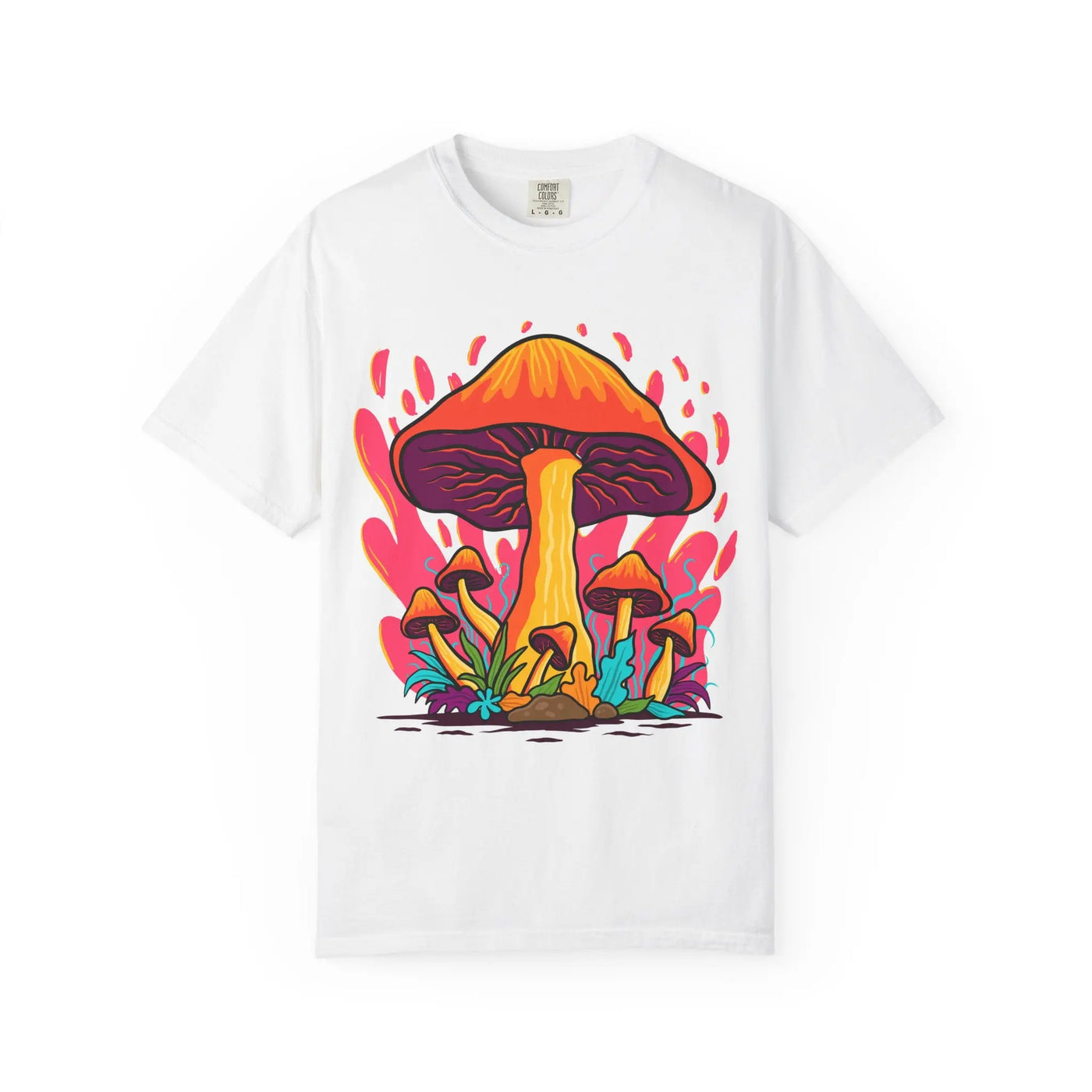 Groovy Mushroom Tee - Colorful Forest Fungi Art Gift - Sinful Threads