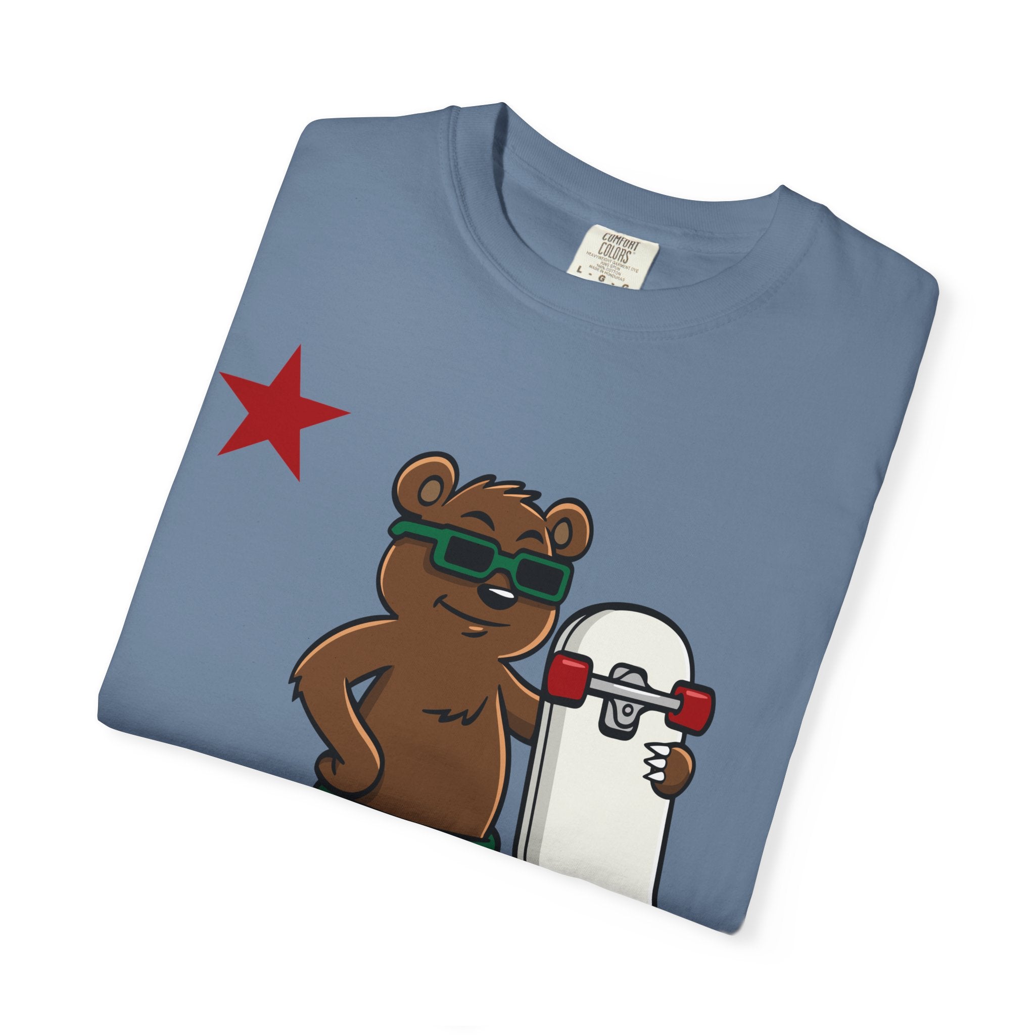 California Skateboard Bear Shirt - Cool Skater Tee for CA Fans - Sinful Threads