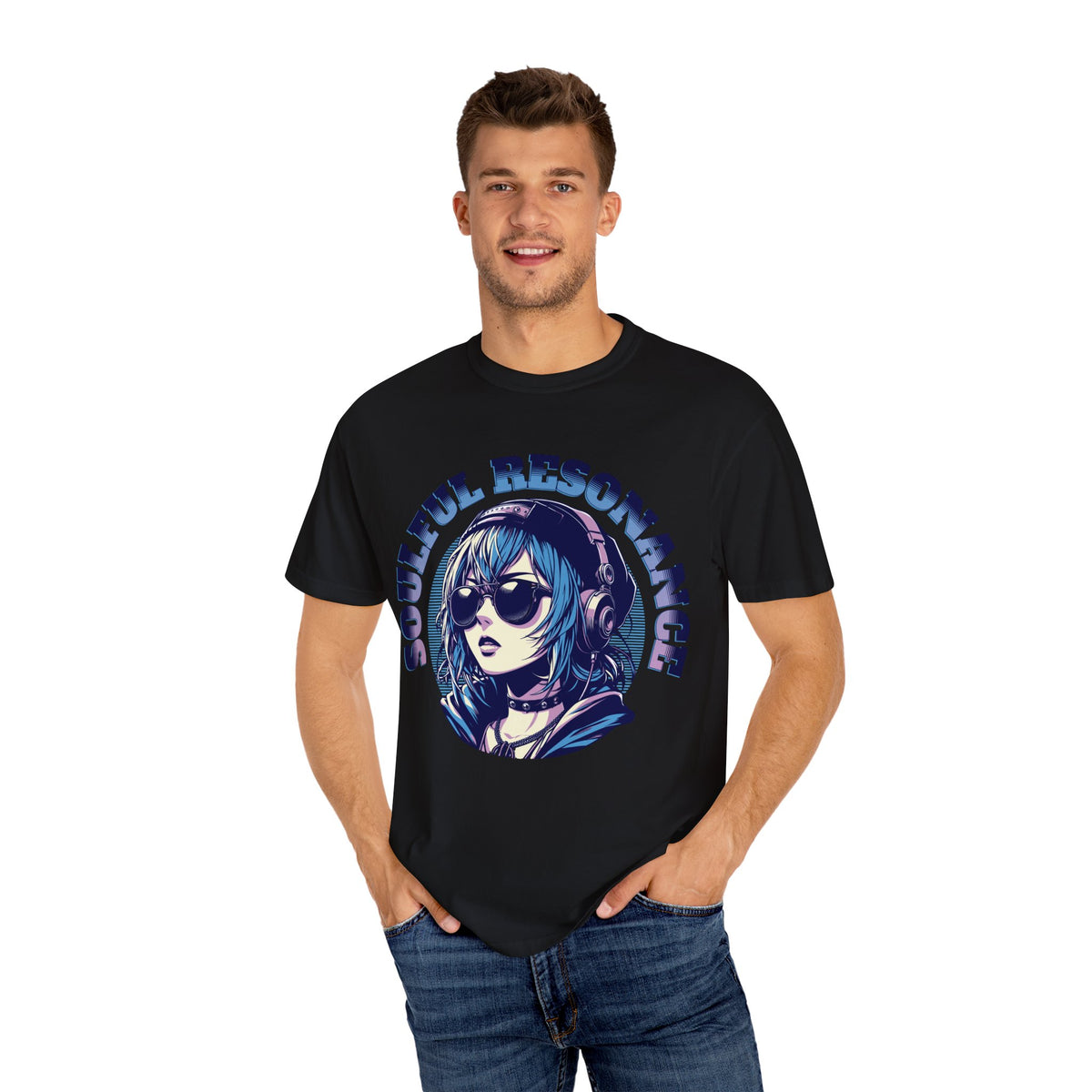 Soulful Anime Tee - Music Graphic Streetwear - Gift