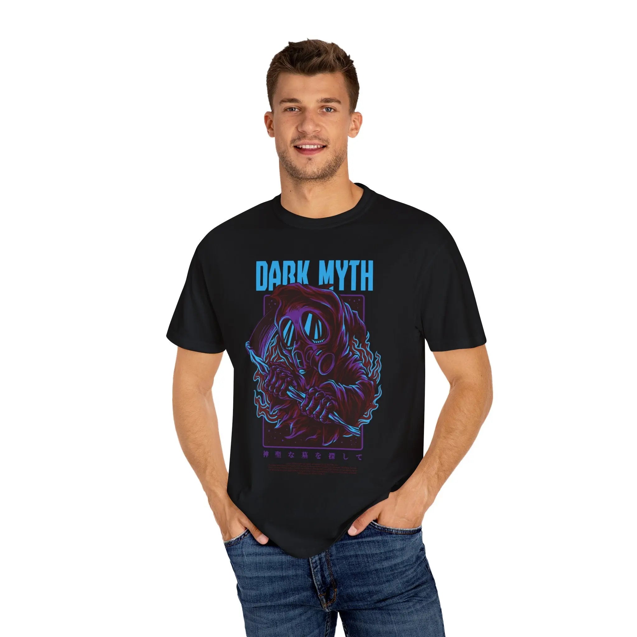 Dark Myth Grim Reaper Artwork Unisex Relaxed Fit T-Shirt - Sinful Threads
