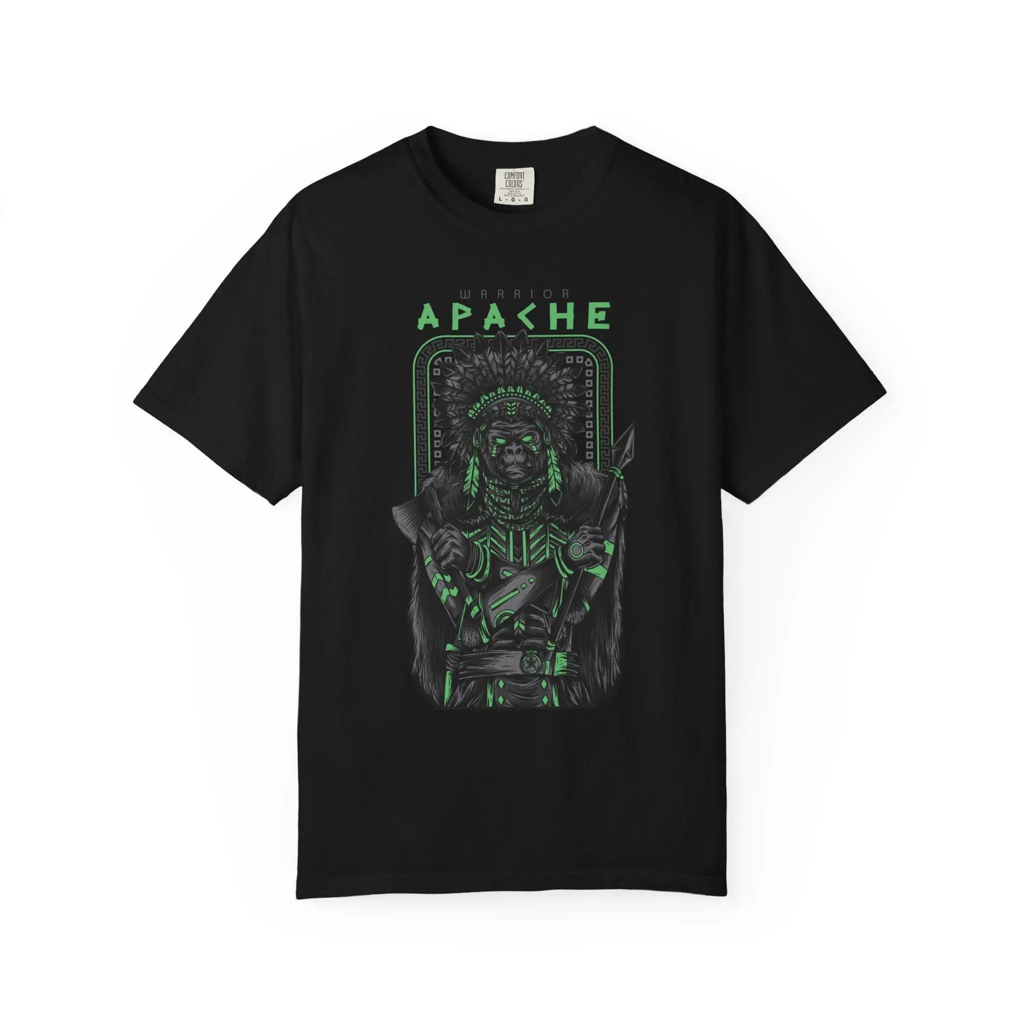 Warrior Apache Unique Graphic Illustration T-Shirt - Sinful Threads
