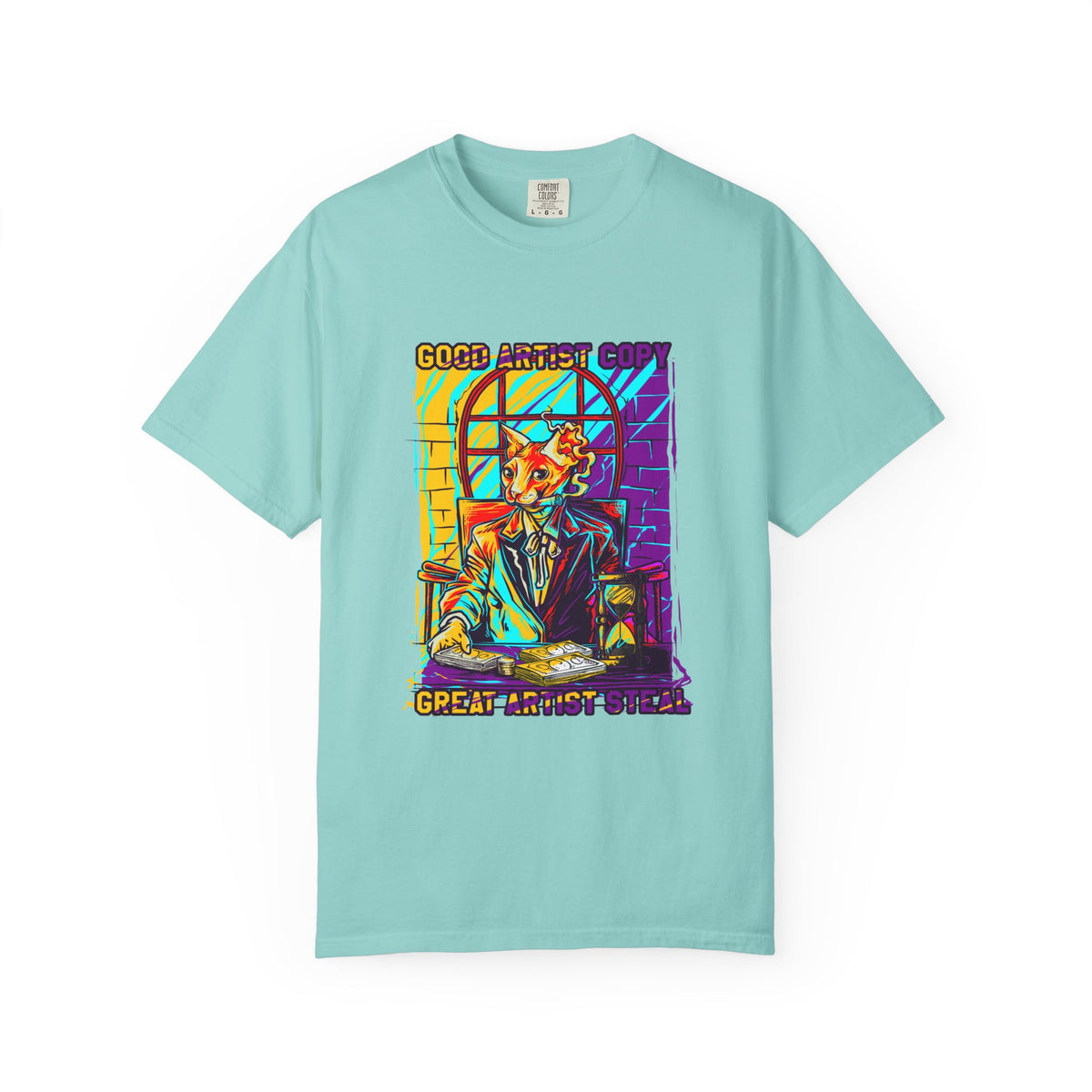 Good Artist Copy Great Artist Steal Funny Cat T-Shirt