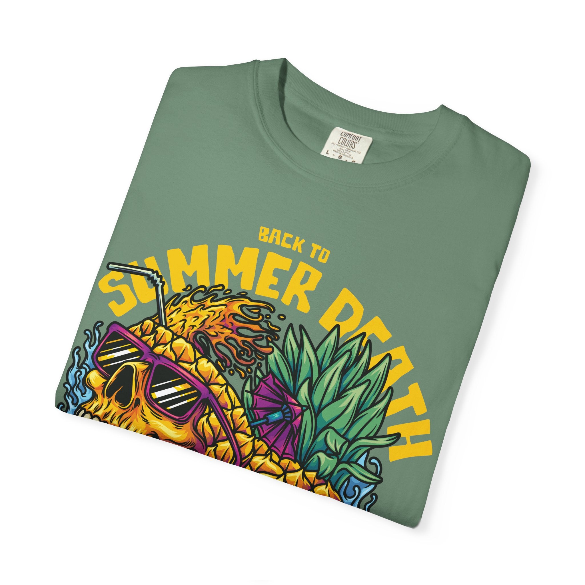 Pineapple Skull Tee - Tropical Skull Tee - Edgy Summer Gift - Sinful Threads