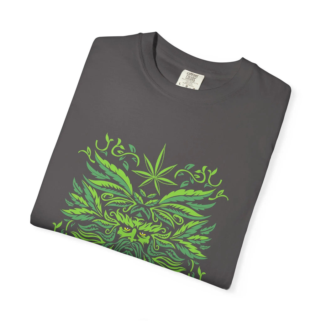 Santa Cruz Tee - Green Man Festival Cannabis Leaf Art - Sinful Threads