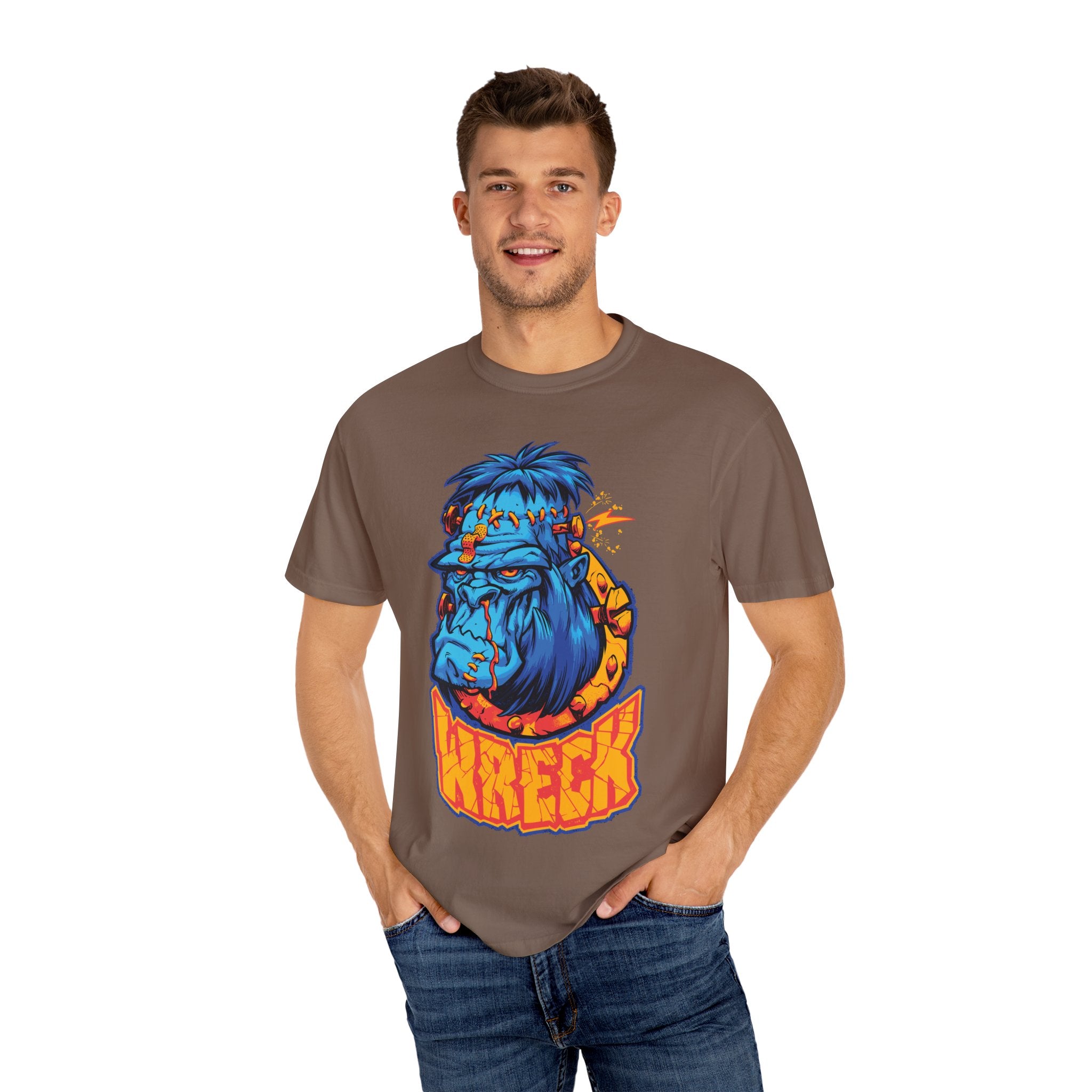 Frankenstein cartoon tee - Horror streetwear unisex shirt - Sinful Threads