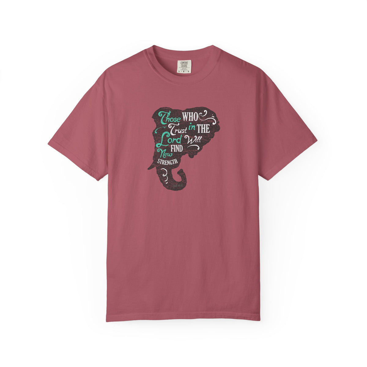Trust in the Lord Will Find Strength Christian T-Shirt - Sinful Threads