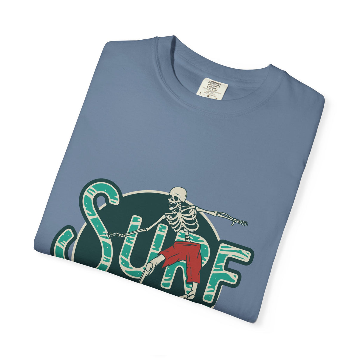 Skeleton Surfer Shirt - Surf Time Tee - Cool Beach Gift