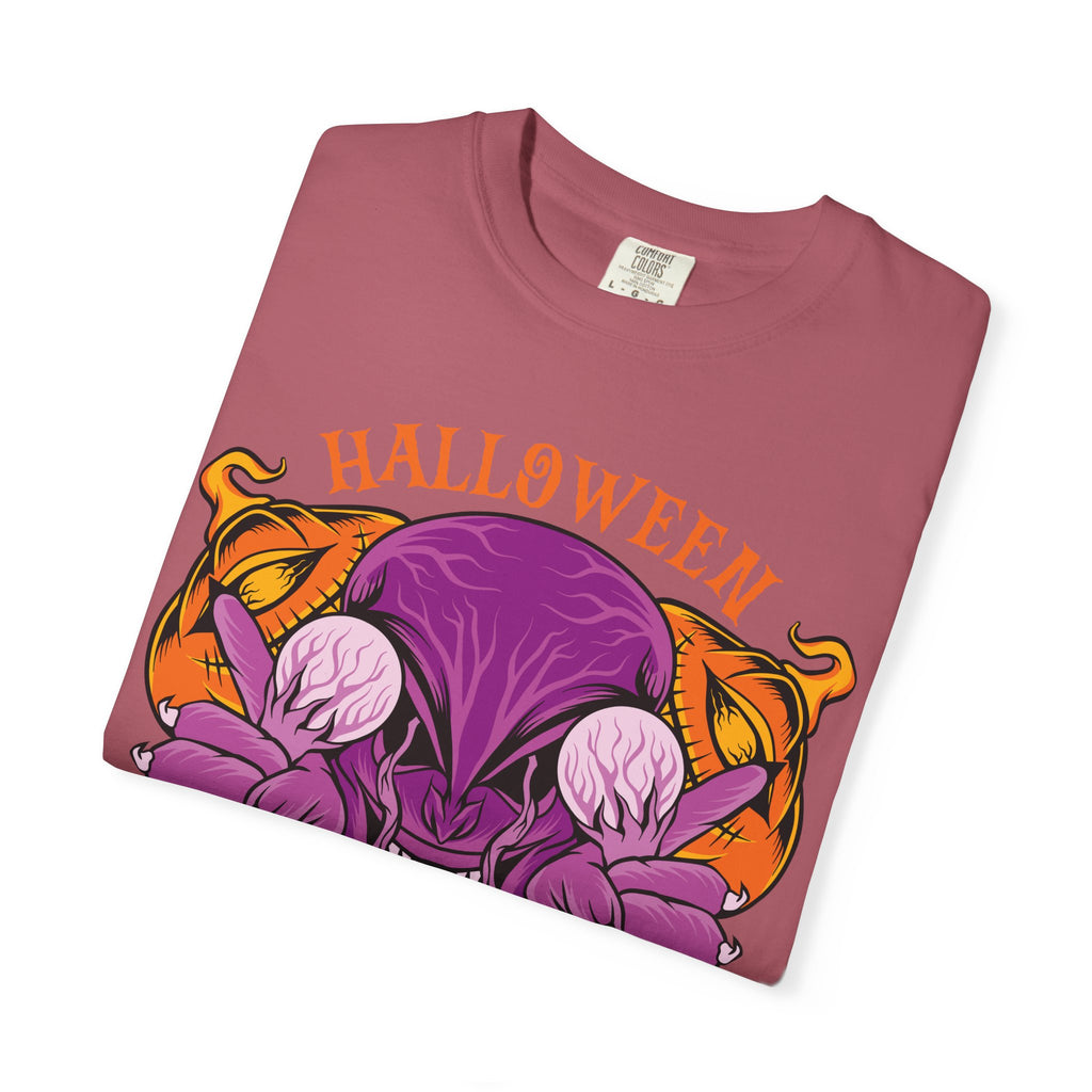 Monster pumpkin shirt - Purple Spooky Tee - Creepy Gift - Sinful Threads