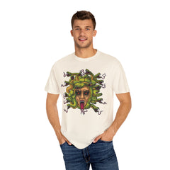 Medusa Snake Tee - Gorgon Statement Mythology Gift Shirt - Sinful Threads