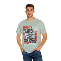 Strength Manga Tee - Cool Girl Samurai - Warrior Gift