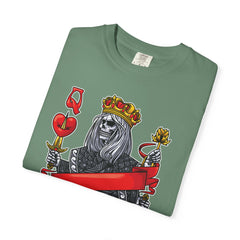 Red Queen T-shirt – Skull Graphic Top – Queen of Hearts