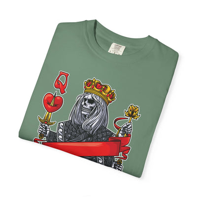 Red Queen T-shirt – Skull Graphic Top – Queen of Hearts - Sinful Threads