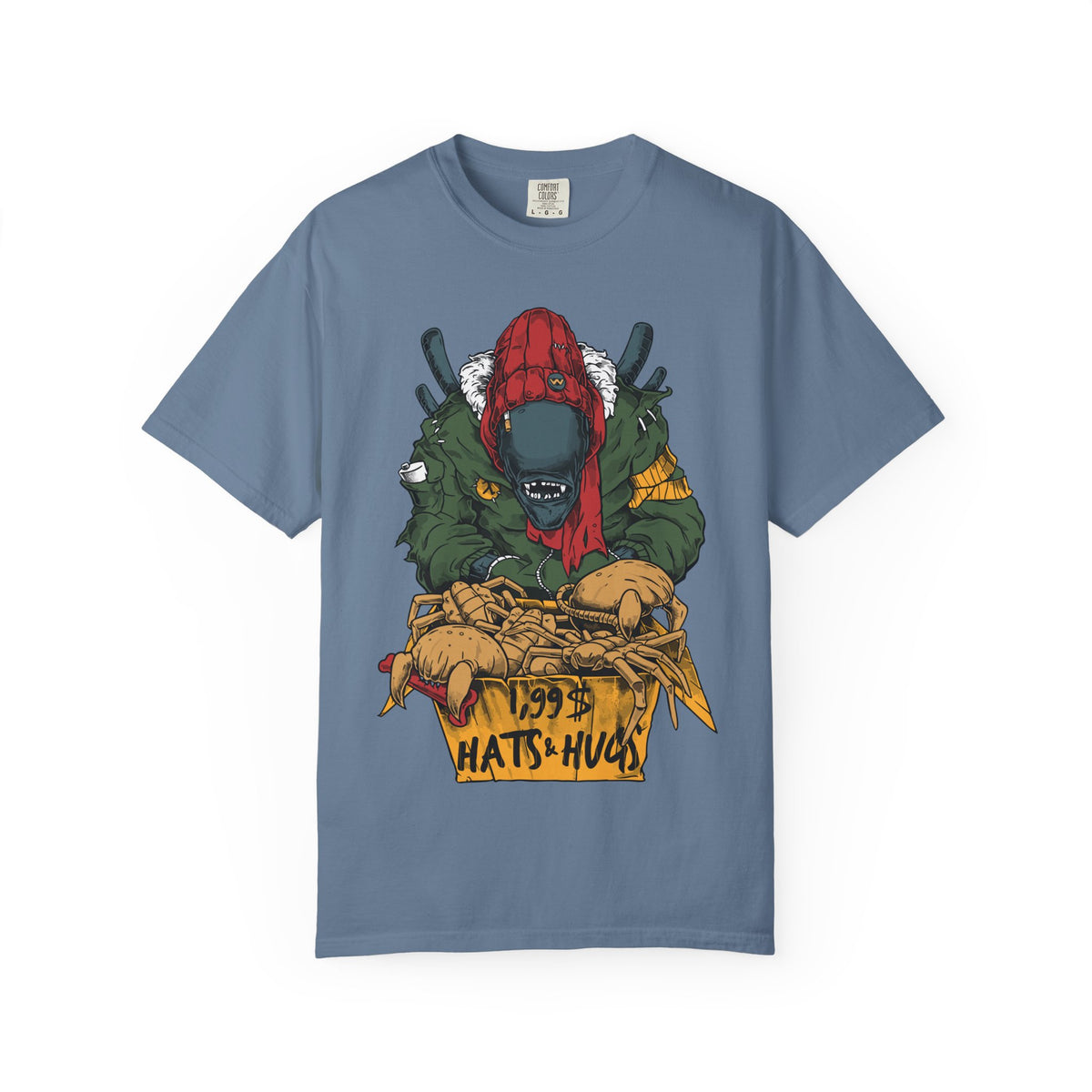 Alien Hugs Funny Shirt - Facehugger Sci-Fi Comedy Tee