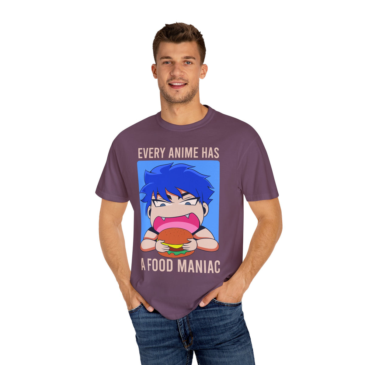 Otaku Graphic Tee - Anime Food Maniac Shirt - Foodie Gift