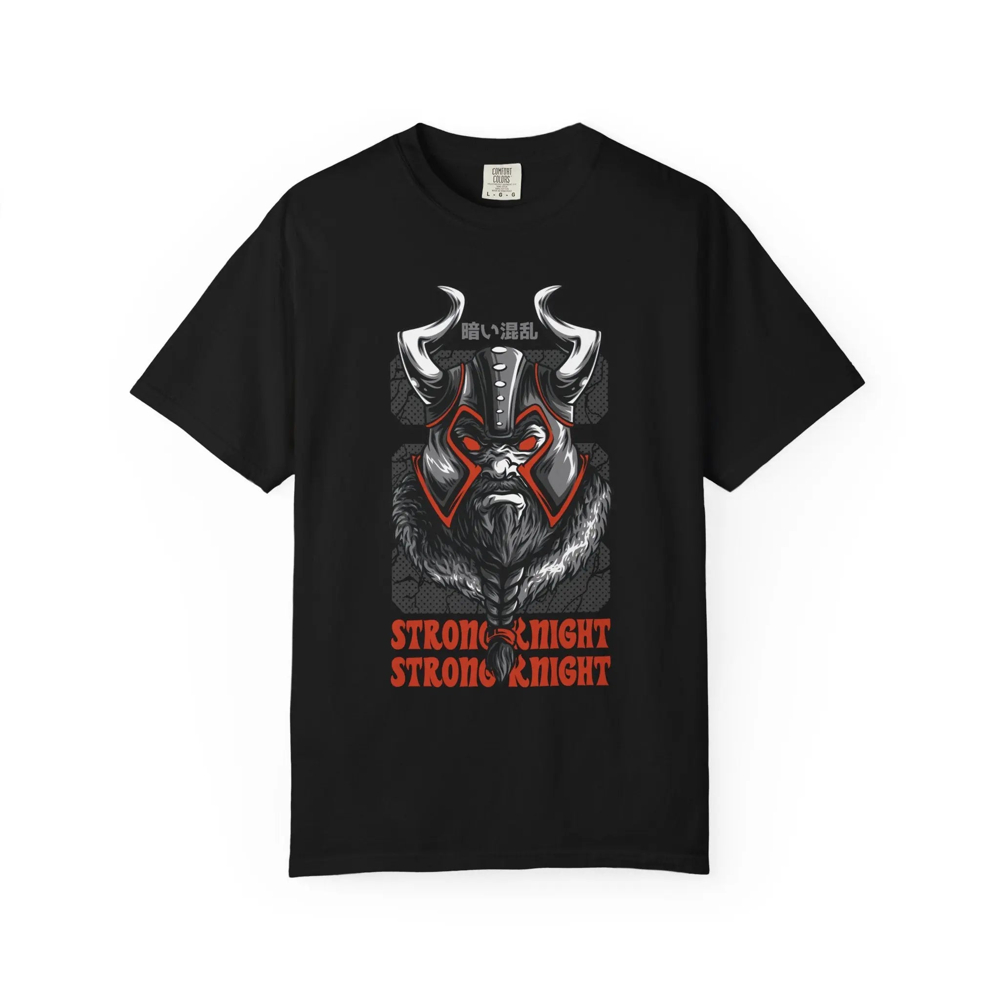 Strong Knight Design with Bold Graphics T-Shirt - Sinful Threads