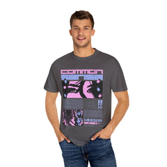 Cyberpunk Anime Tee - Glitchcore Hope Eyes - Future Gift