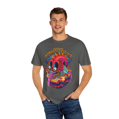 Surreal Skull Playground Tee – Weirdcore Skull Shirt – Colorful Art - Sinful Threads