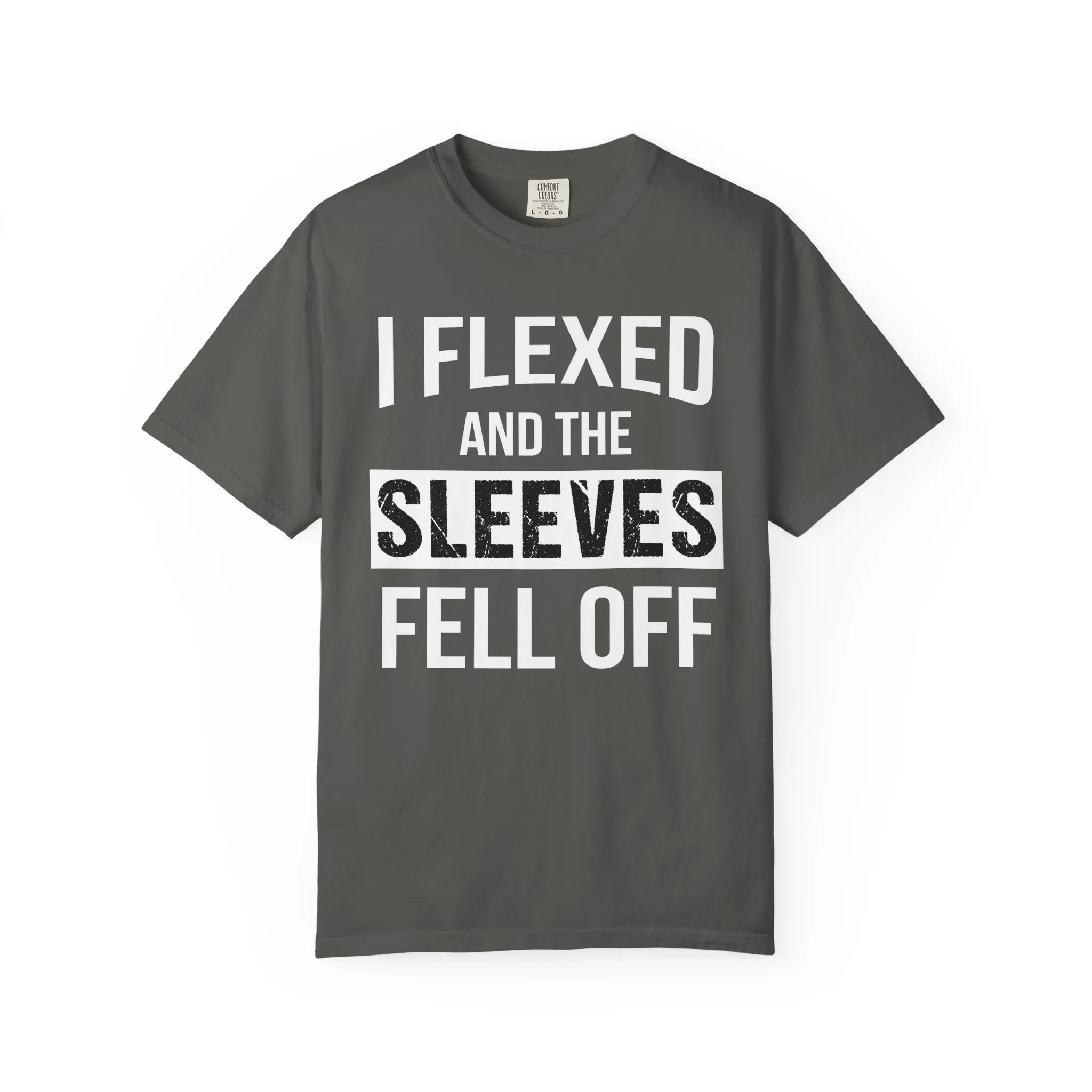 I Flexed Sleeves Statement T-Shirt - Premium Gym Humor Tee Printify