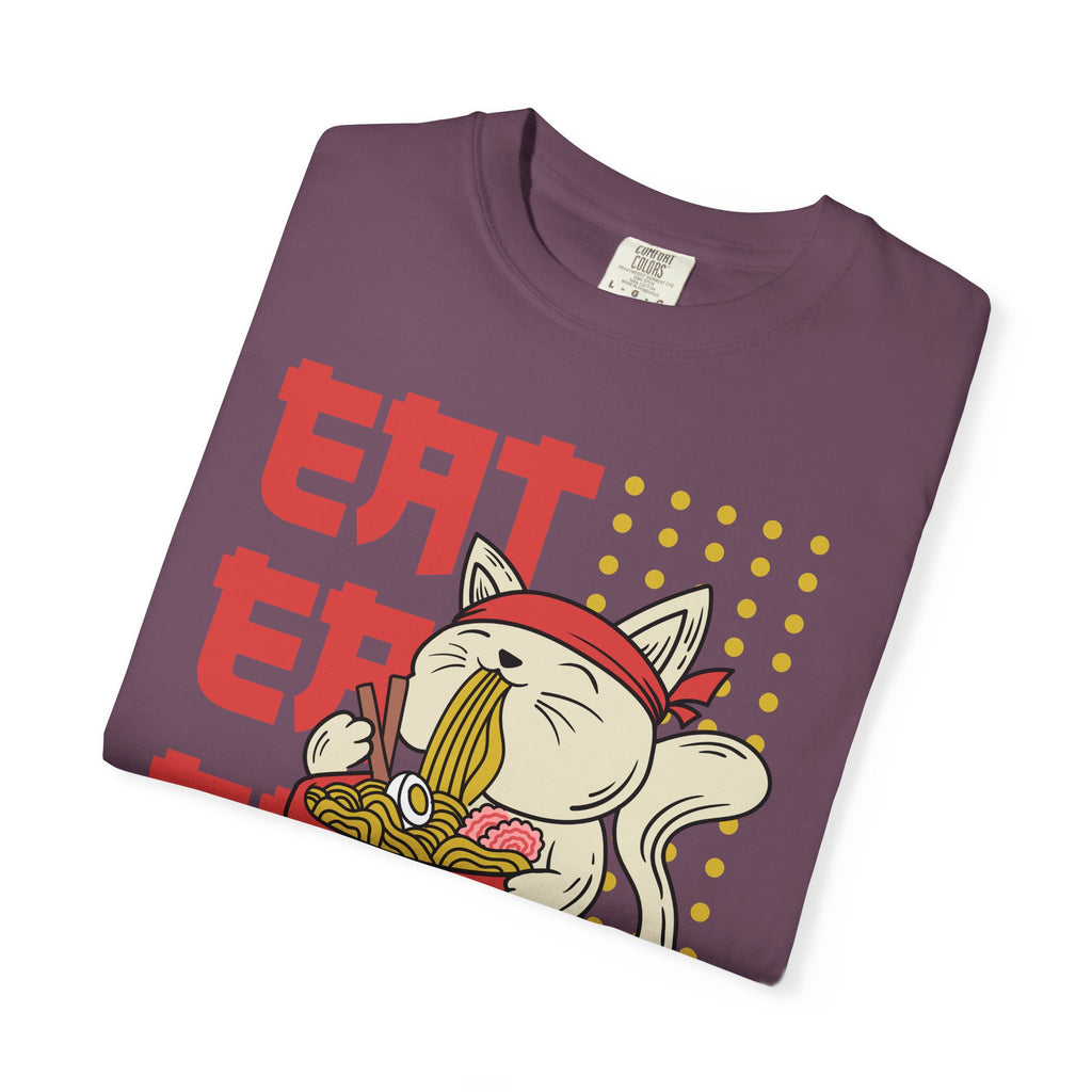 Cat Ramen Shirt - Funny Anime Tee - Japanese Foodie Gift - Sinful Threads