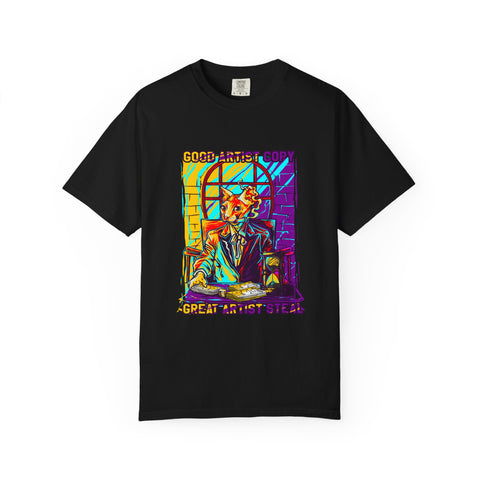 Good Artist Copy Great Artist Steal Funny Cat T-Shirt