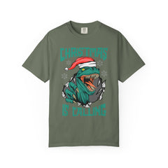 Santa T Rex Tee - Funny Dino Shirt - Christmas Holiday Gift