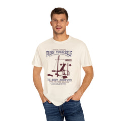 Fitness And Motion Bodybuilding Gym Push Yourself T-Shirt