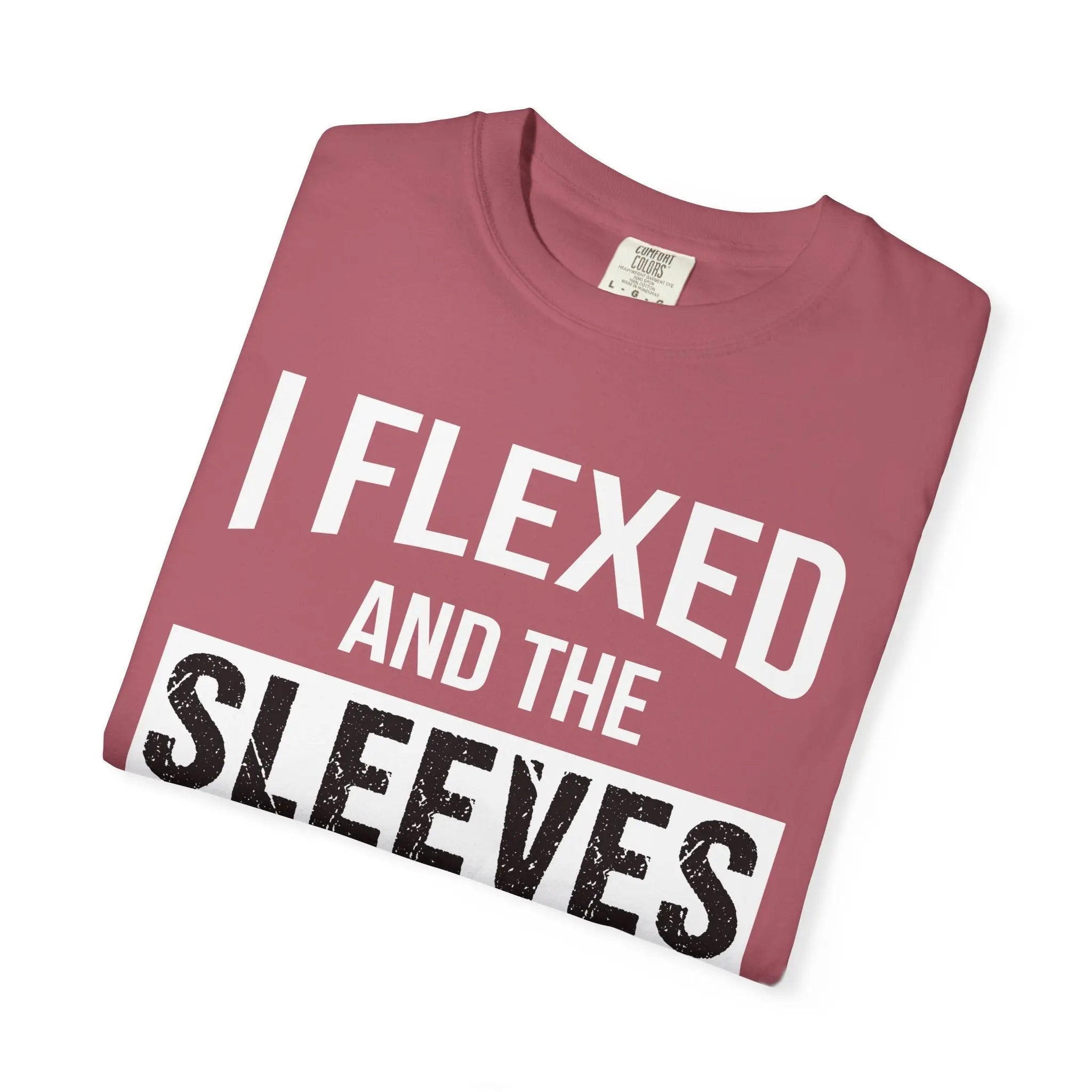 I Flexed Sleeves Statement T-Shirt - Premium Gym Humor Tee Printify