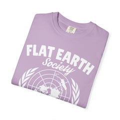 Flat Earth Society Question Everything Funny Design T-Shirt