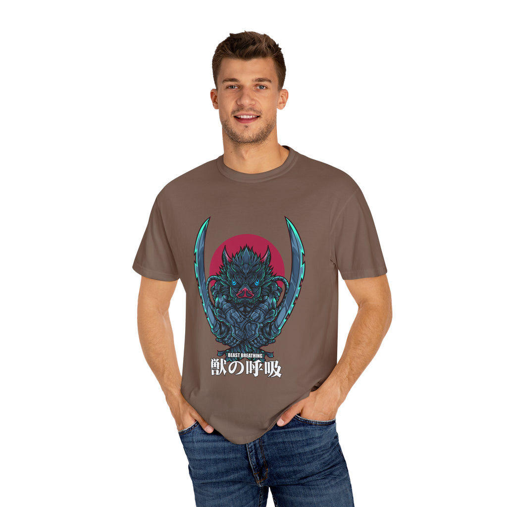 Wild Boar Beast Breathing Tee Modern Anime Graphic - Sinful Threads