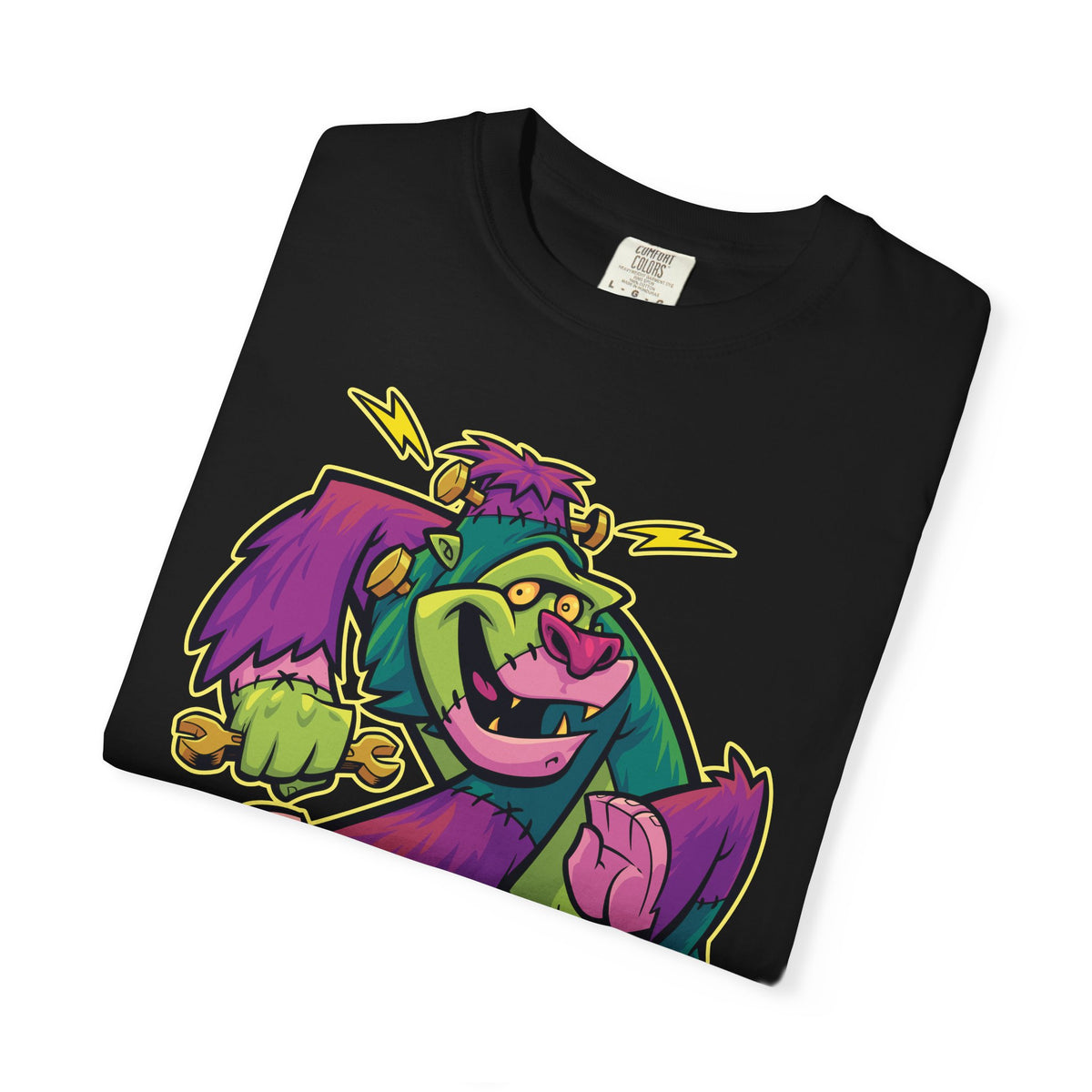 Monster Mashup Tee - King Kong Frankenstein Cartoon Design