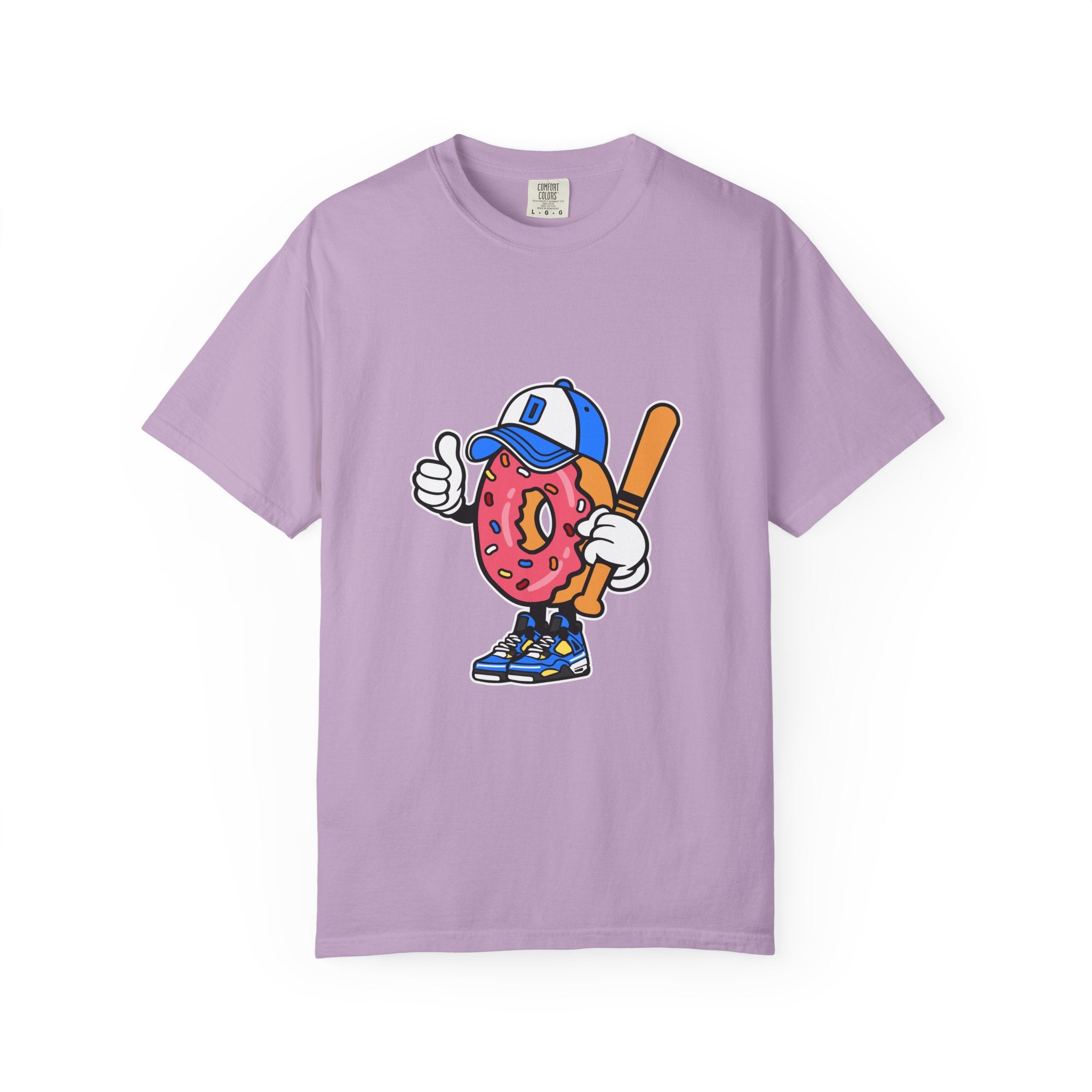 Doughnut the Baseball Player Fun and Sweet T-Shirt - Sinful Threads